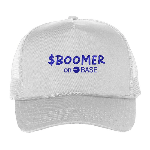 Base Blue Lettering Trucker Hat (with Rope)