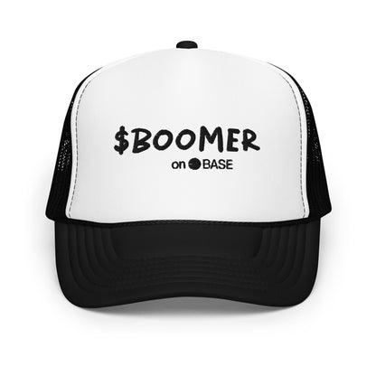 $BOOMER Trucker Foam Hat (Black + White)